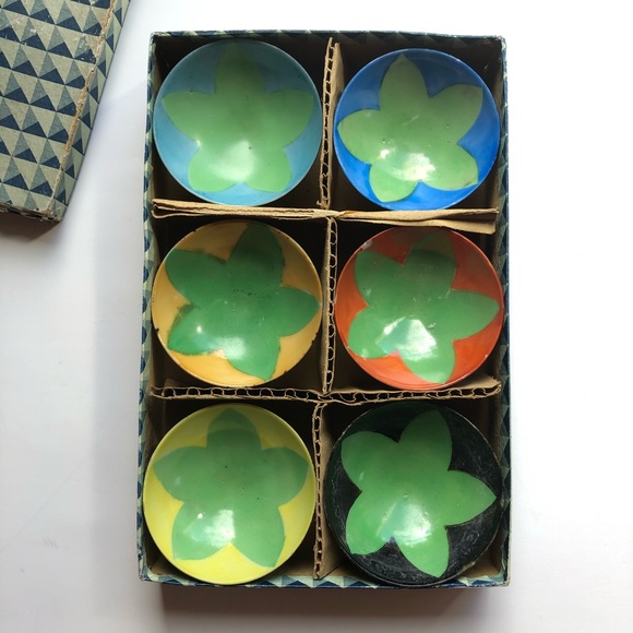 Kitchen Vintage Japanese Soy Sauce Dish Set Of 6 Wasabi Ceramic Hand Painted Poshmark